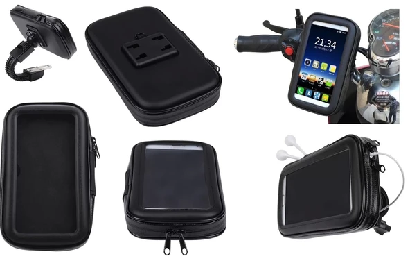 Bisiklet Ve Motosiklet Su Geçirmez Telefon Tutucu 6.2" - 5