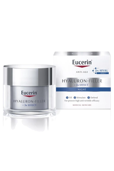 Eucerin Hyaluron-Filler + 3x Effect Gece Kremi 50ML