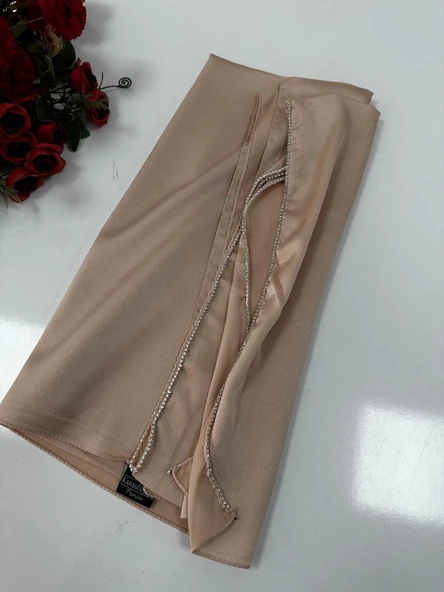 Taşlı Dubai İpeği Şal Kavun içi JJ0216 ürün görseli