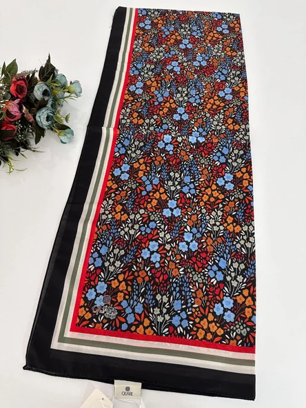 Quare Soft Pamuklu Desenli Şal LDSQ1401