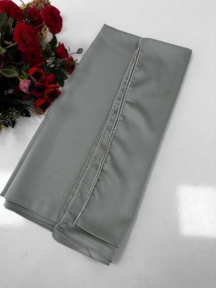 Taşlı Dubai İpeği Şal Açık Su Yeşili JJ0215 ürün görseli