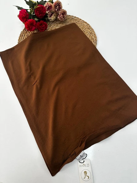 Harem Asya Pamuk Şal Kahve HFA0111 ürün görseli