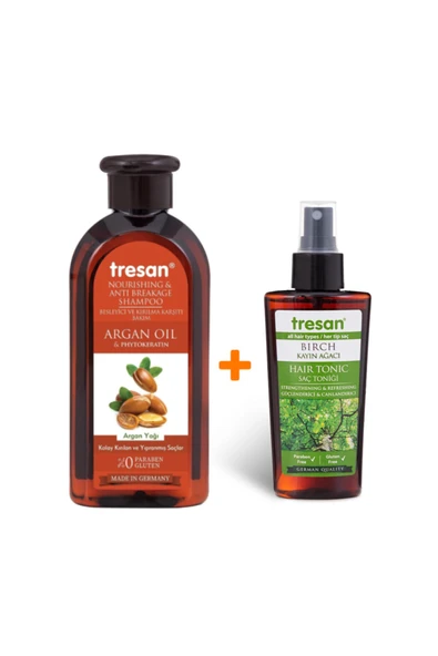 Argan Yağı Kırılma Karşıtı Şampuan 300ml- Kayın Ağacı Güçlendirici-canlandırıcı Tonik 125ml