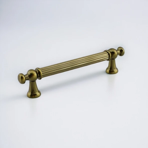 Selçuk Antik Sarı Metal Kulp 96 mm -9.6 cm Mobilya Çekmece Mutfak Dolabı Dolap Kulpları Kulbu Kulpu - 8
