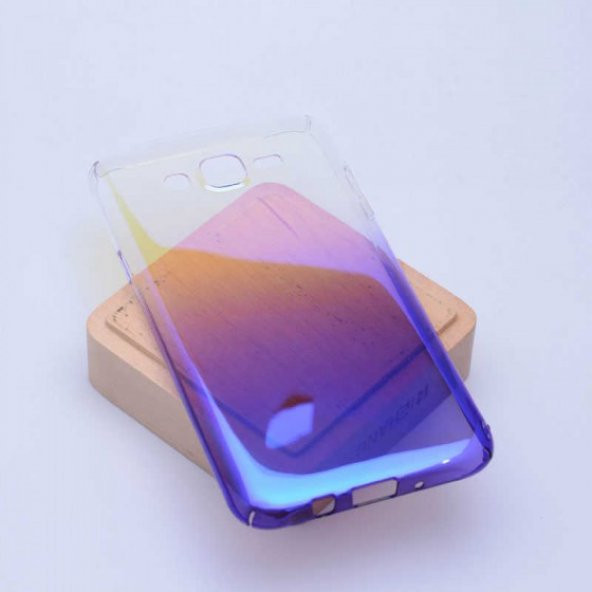 Samsung Galaxy J7 Kılıf Darbaye Dayanıklı Parlak Renk Geçişli Silikon Kapak - 1