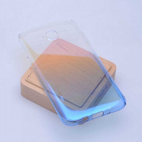 Samsung Galaxy J7 Kılıf Darbaye Dayanıklı Parlak Renk Geçişli Silikon Kapak - 6
