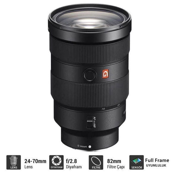 Sony FE 24-70mm F/2.8 GM Lens (İthalatçı Firma Garantili)