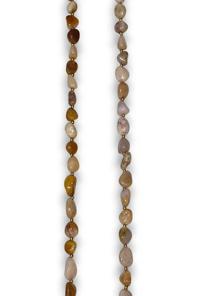 Fosil Mercan Doğal Taş Kolye 352-3 - 4