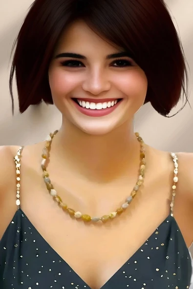 Fosil Mercan Doğal Taş Kolye 352-3