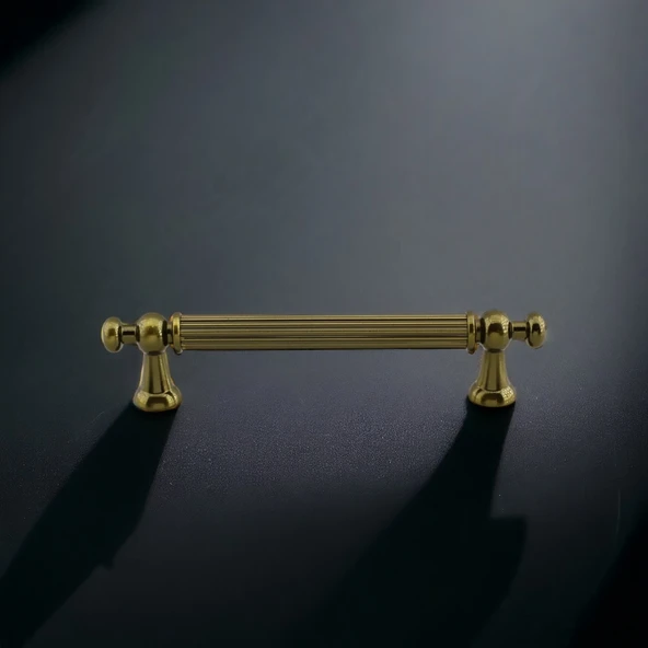 Selçuk Antik Sarı Metal Kulp 128 mm 12.8 cm Mobilya Çekmece Mutfak Dolabı Dolap Kulpları Kulbu Kulpu - Resim 7