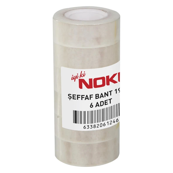 Noki Şeffaf Bant 19x33 mm 6 Adet 19336