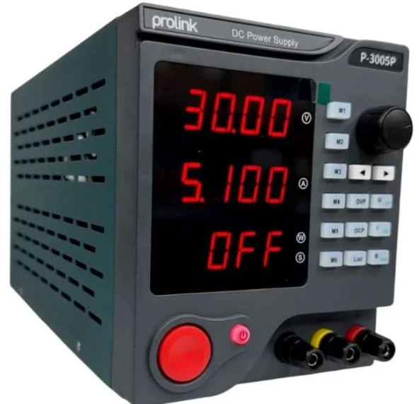 PROLİNK P-3005P Güç Kaynağı 30V-5A 10mV-1mA 4 Digit Display;PROLİNK