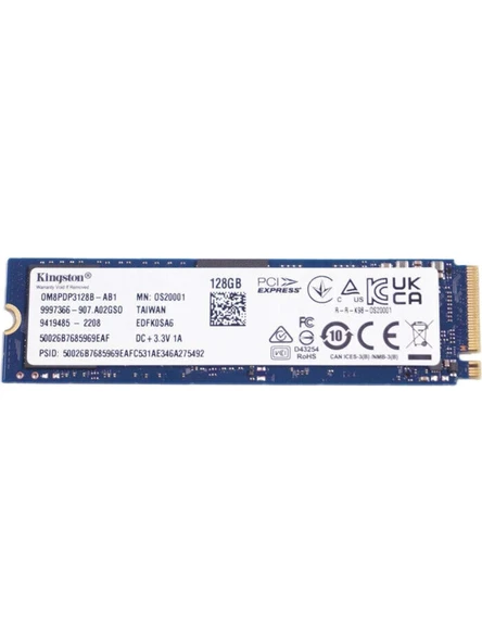 Kingston 128GB M.2 NVMe SSD