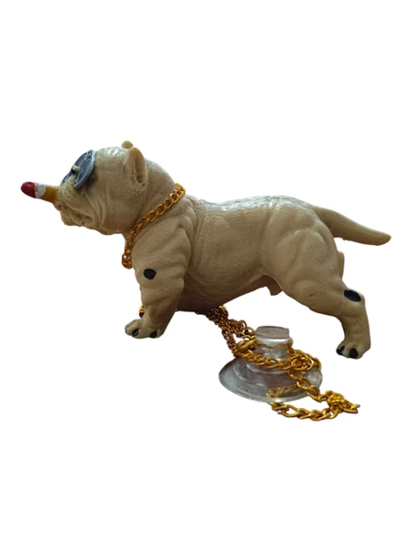 Pitbull Biblo Köpek Torpido Üstü Süsü Bej - Resim 2