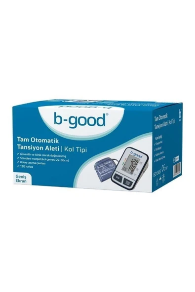 B-Good Tam Otomatik Kol Tipi Hafızalı Tansiyon Aleti