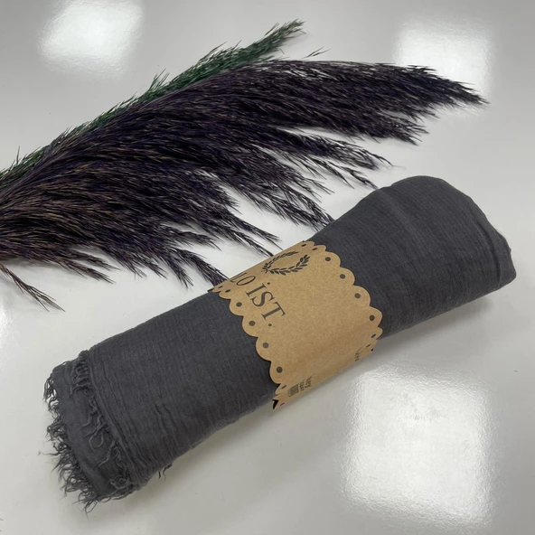 Polo İst. Line Bürümcük Şal Koyu Gri LBR27 ürün görseli