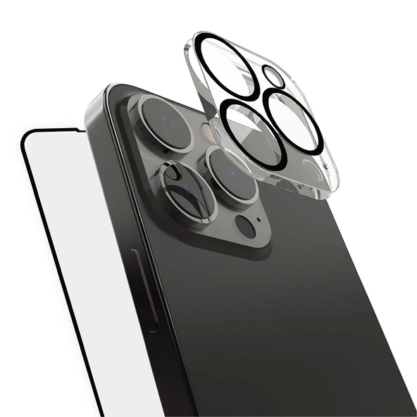 Apple iPhone 16 Pro Max Raptic 2in1 Temperli Ekran Koruyucu + Lens Koruyucu Set - 3