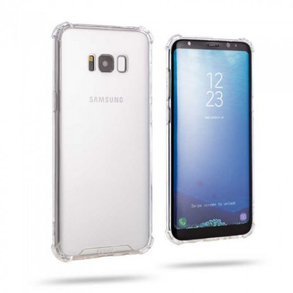 Samsung Galaxy S8 Plus Kılıf Armor Gel Case Şeffaf Airbag Kapak - 1
