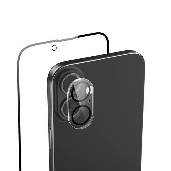 Apple iPhone 16 Plus Raptic 2in1 Temperli Ekran Koruyucu + Lens Koruyucu Set - 2