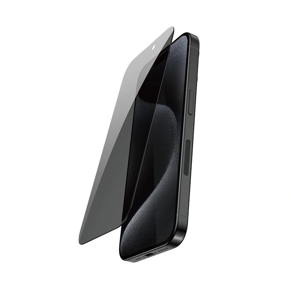 Apple iPhone 16 Pro Raptic Hayalet Privacy Temperli Cam Ekran Koruyucu - 2