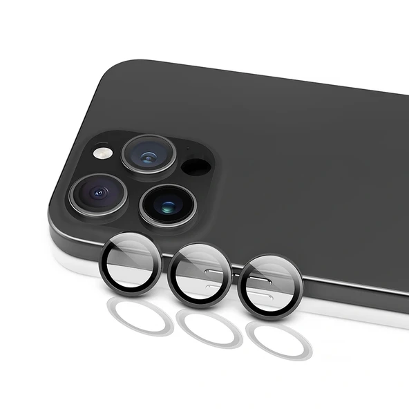 Apple iPhone 16 Pro Max Raptic Armour Serisi Kamera Lens Koruyucu - Resim 2