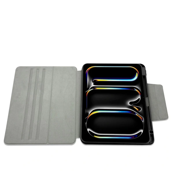 Apple iPad Air 13 2024 Raptic Spin Detachable Folio PU Ayrılabilir Kalem Bölmeli Standlı Kılıf - 5