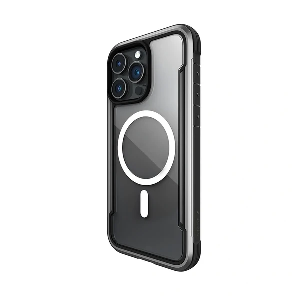 Apple iPhone 15 Pro Max Kılıf Magsafe Şarj Özellikli Airbagli Raptic Shield Serisi Şeffaf Arka Yüzey Kapak - Resim 3