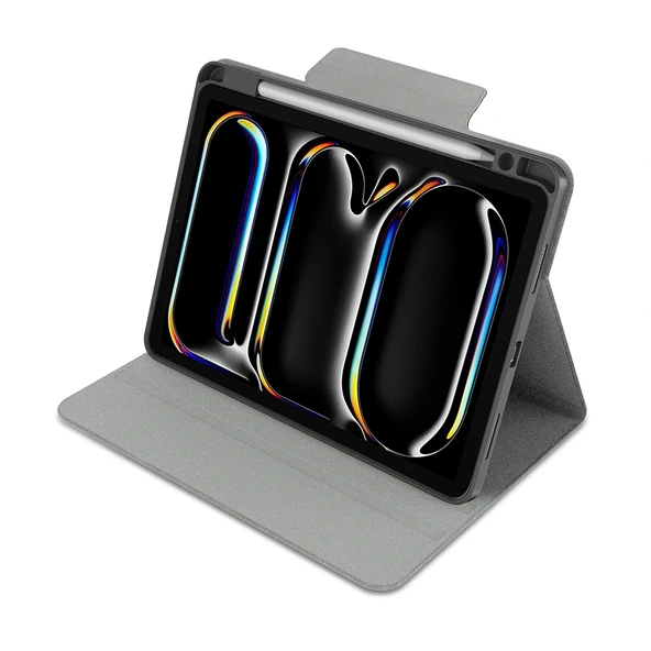 Apple iPad Air 13 2024 Raptic Spin Detachable Folio PU Ayrılabilir Kalem Bölmeli Standlı Kılıf - 2