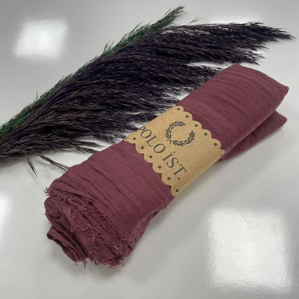 Polo İst. Line Bürümcük Şal Koyu Gül Kurusu LBR11 ürün görseli