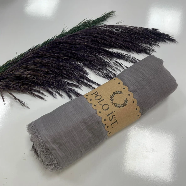 Polo İst. Line Bürümcük Şal Açık Gri LBR36 ürün görseli