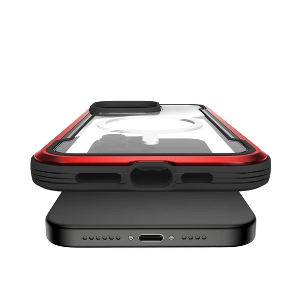 Apple iPhone 15 Pro Max Kılıf Magsafe Şarj Özellikli Airbagli Raptic Shield Serisi Şeffaf Arka Yüzey Kapak - Resim 11