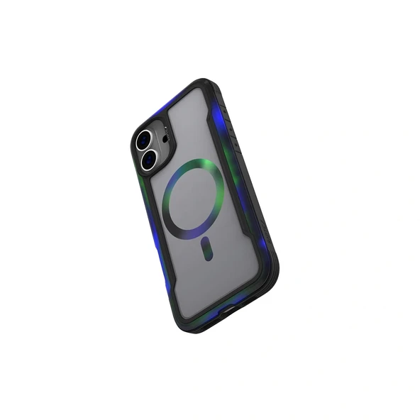 Apple iPhone 16 Pro Kılıf Magsafe Şarj Özellikli Airbagli Raptic Shield 2.0 Serisi Şeffaf Arka Yüzey Kapak - Resim 10