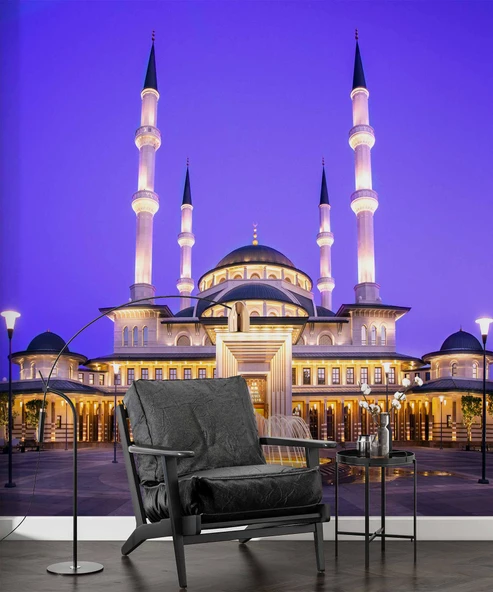 Ankara Beştepe Camii Duvar Kağıdı - Resim 3