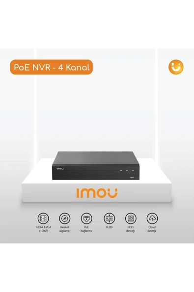Imou N14P 4 Kanal PoE NVR Kayıt Cihazı