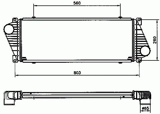 Volkswagen Lt35 Turbo Radyatörü /İnterkol (1998-2008) 2D0145805 90535001 2.5 TDI, 2.8 TDI - Resim 2