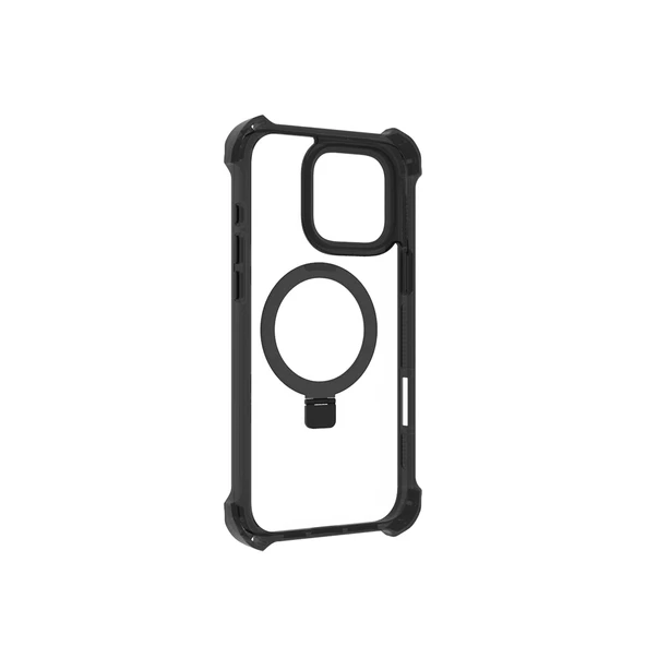 Apple iPhone 16 Pro Kılıf Magsafe Şarj Özellikli Raptic Dual Serisi Şeffaf Standlı Kapak - Resim 7