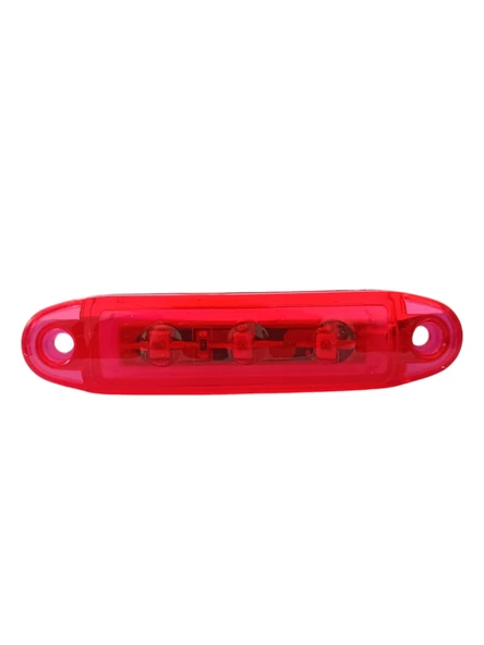Kırmızı Parmak Led Dorse Lamba 3 Ledli 9cm 12-24V