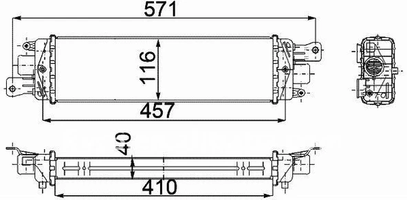 Fiat Palio Turbo Radyatörü /İnterkol (2002-2012) 51718679 40FTAL00B 1.3 JTD - 2