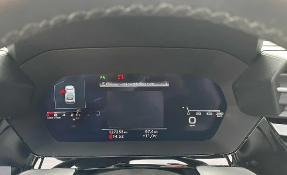 Audi S3 2021-2024 Model Direksiyon Arkası Gösterge Panel Uyumlu  9H Nano Ekran Koruyucu - Resim 2