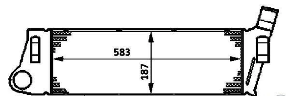 Renault Megane Turbo Radyatörü /İnterkol (2003-2011) 8200115540 348300 2.0, 1.5 DCI ürün görseli