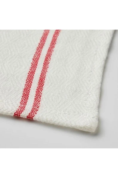 IKEA Hıldegun Kurulama Bezi Kırmızı Beyaz - 5