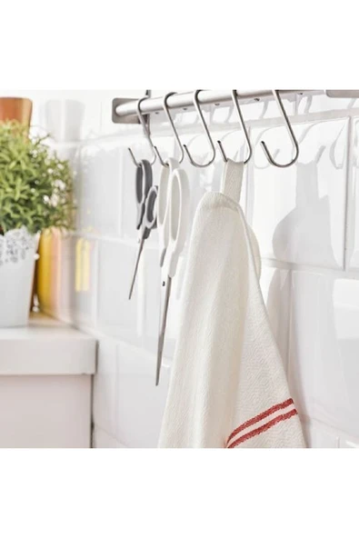 IKEA Hıldegun Kurulama Bezi Kırmızı Beyaz - 4