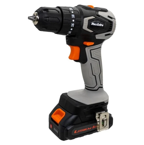 Max Extra MX1830 18V Akülü Darbeli Kömürsüz Matkap