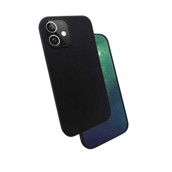 Apple iPhone 12 Kılıf Ultra İnce İçi Kadife Korumalı Esnek Soft Silikon Kapak - 2