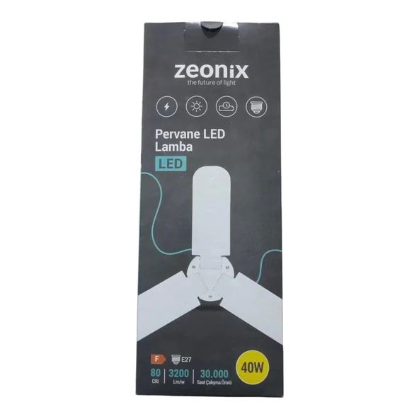 Zeonix 40w 3 Kanatlı Pervane Ampul - 2
