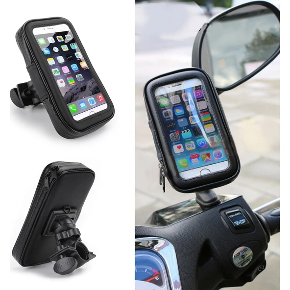 Universal Suya Dayanıklı Motosiklet ve Bisiklet Telefon Tutucu - 7
