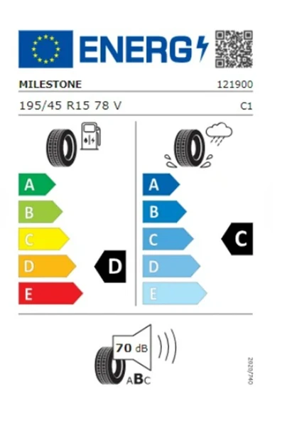 Milestone 195/45 R15 78V Carmile Oto Yaz Lastiği (Üretim Yılı: 2025) - 2