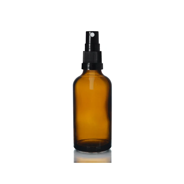 30ml kahverengi cam, siyah sprey başlıklı şişe, 12 adet, cam şişe, sprey şişesi, ecza şişesi, dropper şişe, medikal şişe
