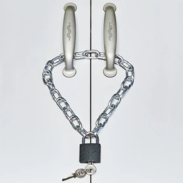 Zincirli Asma Kilit Kyk Yurt Dolabı Kilitleme Zinciri Spor Salonu Askeriye Dolap Kilidi - 2