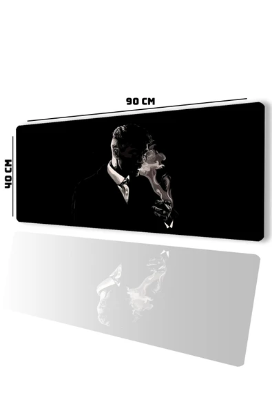 SonicTouch UltraGrand Tommy Shelby Sigara Dumanı Peaky Blinders Dikişsiz Xxl Gaming Oyuncu Masaüstü Klavye Mouse Pad 40x ürün görseli